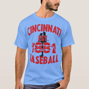 Camiseta Baseball Cincinnati Est 1881 Baseball Pitcher Vint