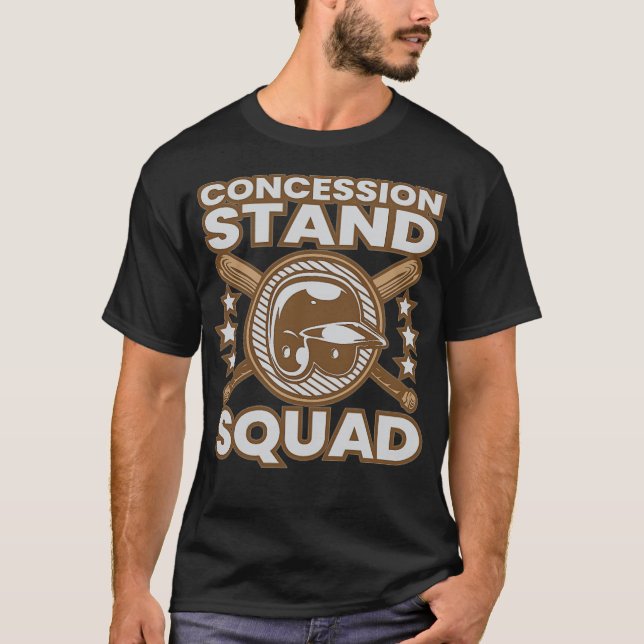 Camiseta Baseball Concession Stand Squad animals -  (Frente)
