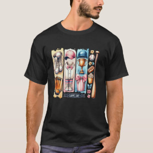Camiseta Baseball Coquete Vintage Esportes Lanche Estética