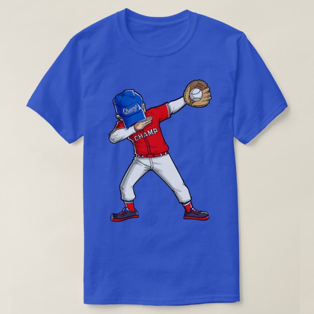 Camiseta Baseball Dabbing Funny Dab Dance s Boys Girls Gift (Frente do Design)