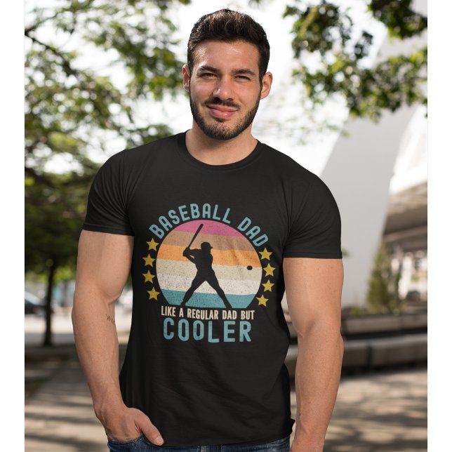 Camiseta Baseball Dad Like a Regular Dad But Cooler (Criador carregado)