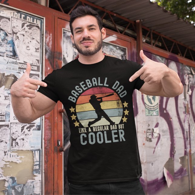 Camiseta Baseball Dad Like a Regular Dad But Cooler Funny  (Criador carregado)