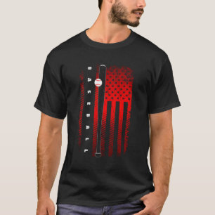 Camiseta Baseball de Bandeira Americana
