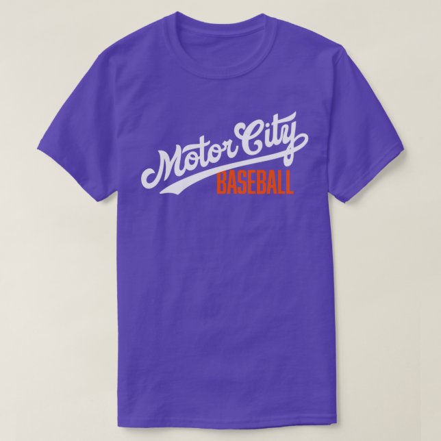 Camiseta Baseball de Cidade Motor (Frente do Design)