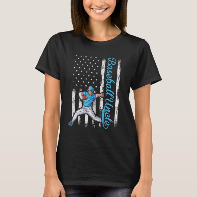 Camiseta Baseball De Pitcher Para Homens Baseball Tio Ameri (Frente)