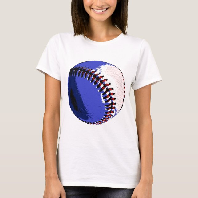 Camiseta Baseball de pop Art (Frente)