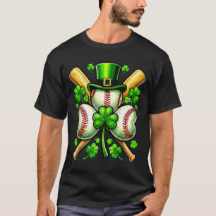 Camiseta Baseball dia de sao patrício trevo Baseball st pat