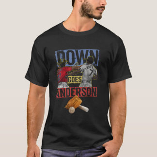 Camiseta Baseball Down Engraçado Anderson