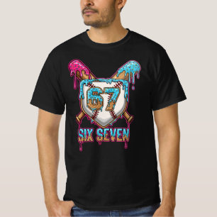 Camiseta Baseball Drip 67 Meme — Jogador 6-7 / Seis Sete 
