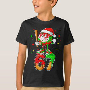 Camiseta Baseball Drip Número 67 Meme Sorvete Dripng Chri