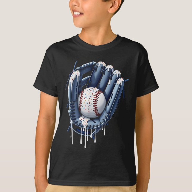 Camiseta Baseball Driys Glove Sorvete Dripe Juventude Spor (Frente)
