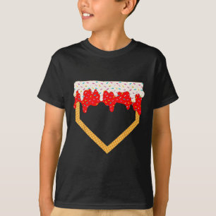 Camiseta Baseball Driys Home Plate Sorvete Sprinkles