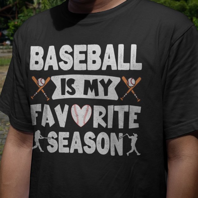 Camiseta Baseball É Minha Época Favorita, Beisebol Engraçad (Criador carregado)