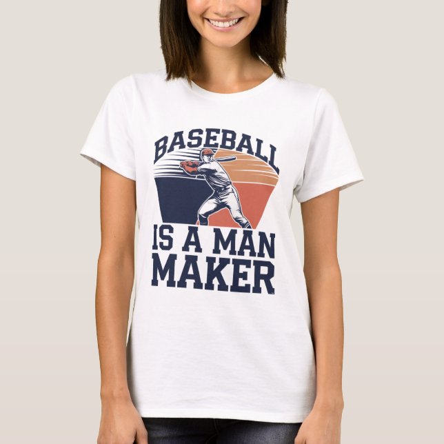 Camiseta Baseball é um homem criador (Frente)