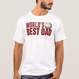 Camiseta Baseball em Melhor Tipografia do Pai do Mundo | Ca