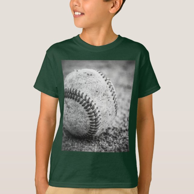 Camiseta Baseball em preto e branco (Frente)