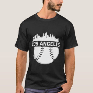 Camiseta Baseball em Skyline da Cidade Perfeita de Los Ange