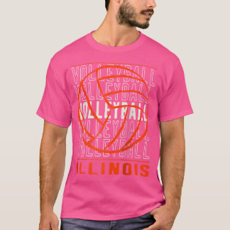Camiseta Baseball em Voleibol Illinois
