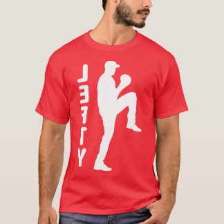 Camiseta Baseball Esquerda à Esquerda de Pitcher Engraçado 