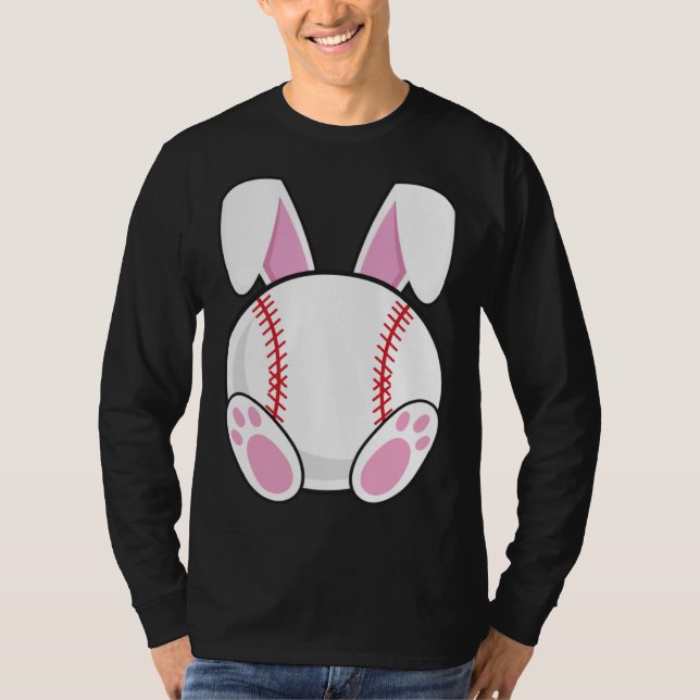 Camiseta Baseball Fan Easter Baseball Bunny Easter Friend R (Frente)