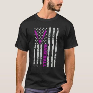 Camiseta Baseball Flag Esporte Amantes do Esporte Homens Mu