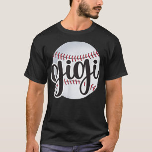 Camiseta Baseball Gigi Fã de Baseball Avó de Baseball Orgul