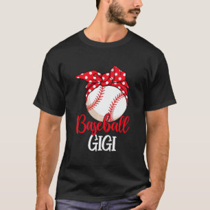 Camiseta Baseball Gigi Grátis Dia de as mães Engraçado Base