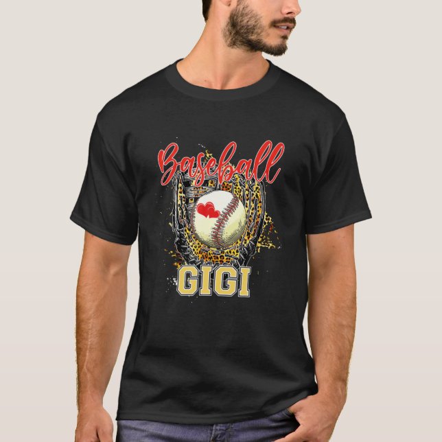 Camiseta Baseball Gigi Leopard Game Day (Frente)