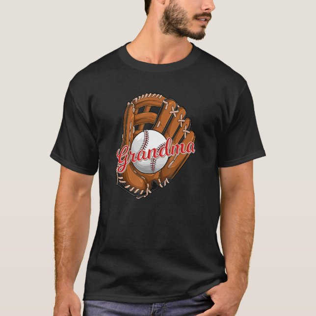 Camiseta Baseball Grandma  Softball Sport Grandmother (Frente)