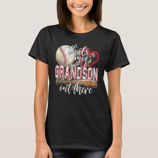 Camiseta baseball grandma  that's my grandson out there foo (Frente)