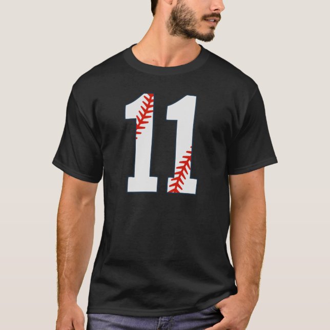 Camiseta Baseball Jersey Number 11 (Frente)