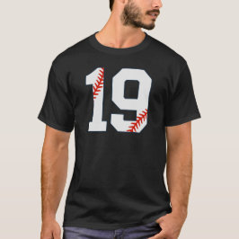 Camiseta Baseball Jersey Number 19