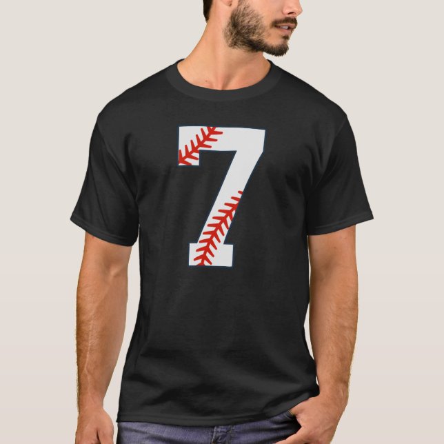 Camiseta Baseball Jersey Number 7 (Frente)