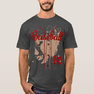 Camiseta Baseball Jersey Número 14 Crianças Baseball Unifor