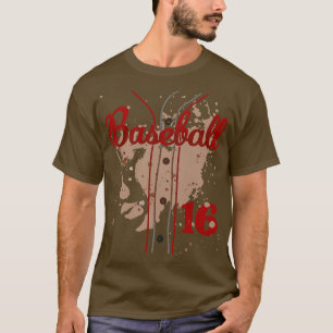 Camiseta Baseball Jersey Número 16 Crianças Baseball Unifor