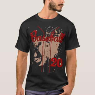 Camiseta Baseball Jersey Número 20 Crianças Baseball Unifor