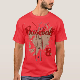 Camiseta Baseball Jersey Número 8 Crianças Baseball Uniform