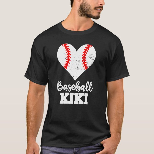 Camiseta Baseball Kiki Baseball Heart Grandma Kiki (Frente)