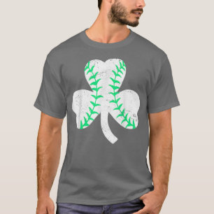 Camiseta Baseball Leprechaun Shamrock Men B