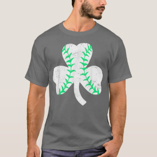 Camiseta Baseball Leprechaun Shamrock Men B