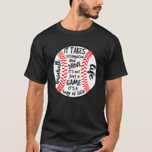 Camiseta BASEBALL LIFE Ele toma determinação e impulsiona