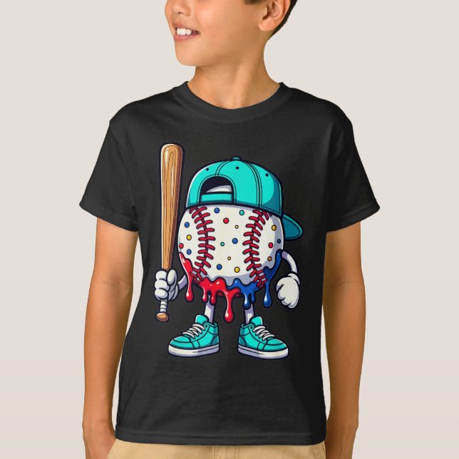Camiseta Baseball Lifestyle 101 Apparel Youth Drip Baseball (Frente)