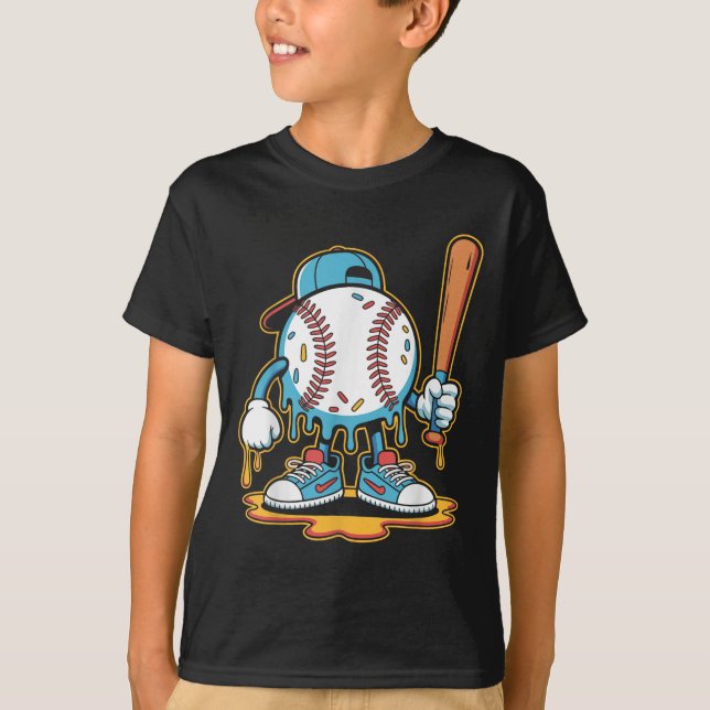 Camiseta Baseball Lifestyle 101 Tee Youth Baseball Drip Ice (Frente)