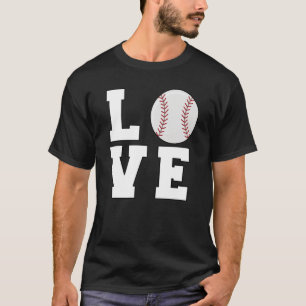 Camiseta Baseball Love Mãe Jogador de Treinador de Pai Espo
