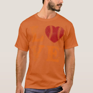 Camiseta Baseball Love Vintage Retro Texto Baseball Gi