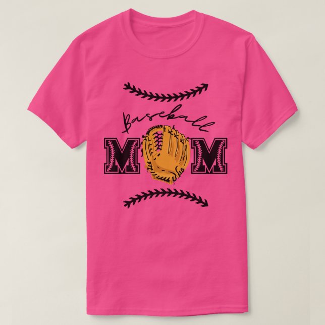 Camiseta Baseball Mãe 1 (Frente do Design)