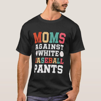 Camiseta Baseball Mãe Engraçado Por Mães Contra Calças Bran
