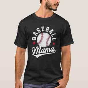 Camiseta Baseball Mama Matching Family School Ball Mom Moth