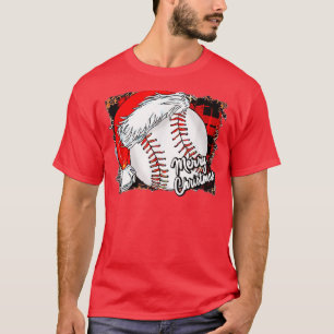 Camiseta Baseball Merry Ball Xmas Christmas Holiday 