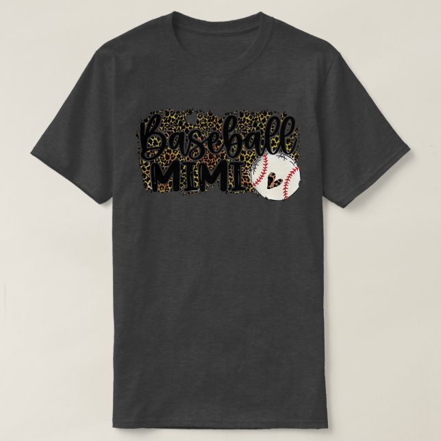 Camiseta Baseball Mimi Leopard Baseball Mimi (Frente do Design)